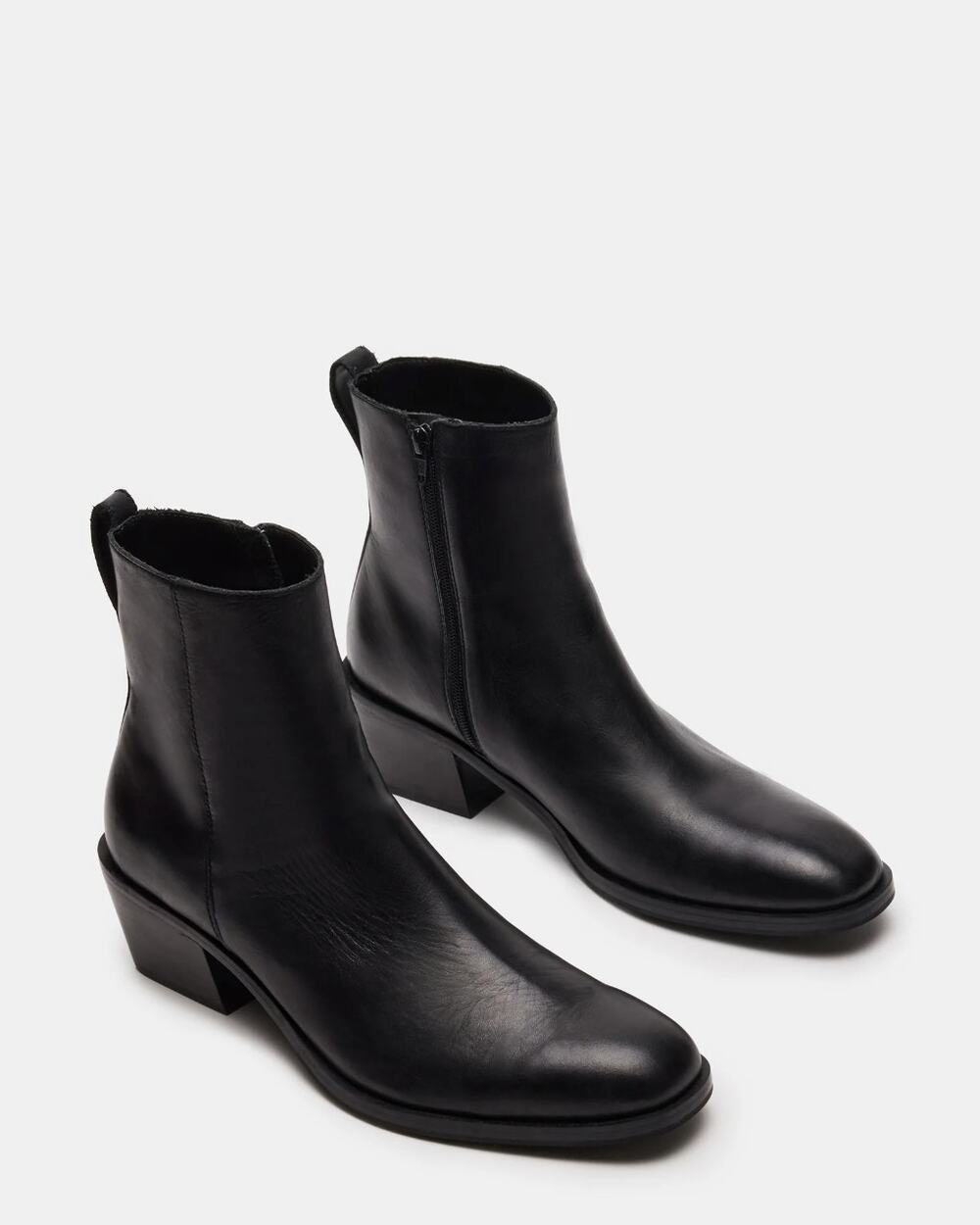 STEVE MADDEN Richie Leather Boots Black Sz 10 $200